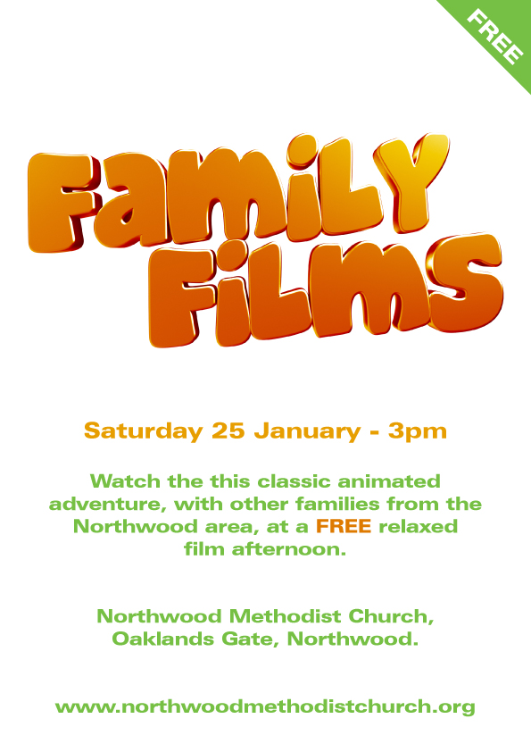 family film 25th January 2020, 3pm start.