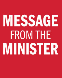 message from the minister