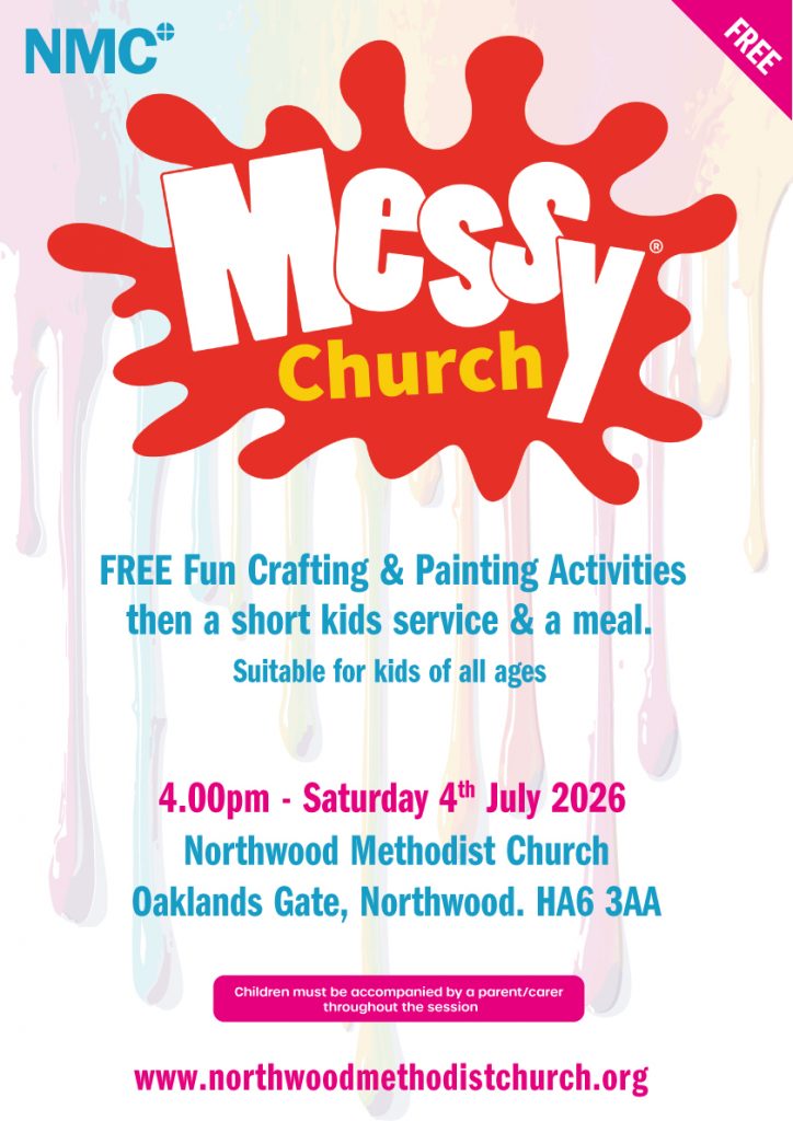 messy church poster. Activities suitable for all abilities.